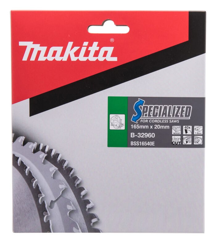 Makita Sägeblatt SPECIALIZED 165x20mm 40 Zahn B-32960 – Bild 2