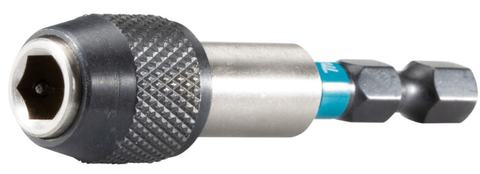 Robuster Makita Schnellwechsel-Bithalter 1/4" 60mm IMPACT BLACK B-66802 – ideal für Profi-Einsätze.