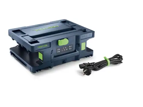 Festool SYS-MC 6/4 Multiladegerät im Systainer mit vier Akkupacks