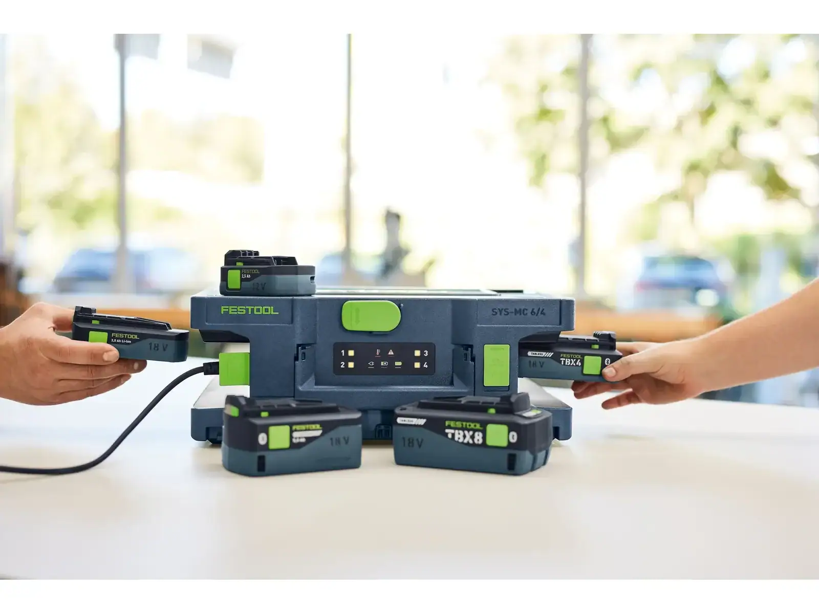 Festool SYS-MC 6/4 Multiladegerät 578489 – Vierfach-Schnellladegerät im Systainer – Bild 2