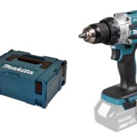 Makita Akku-Schlagbohrschrauber DHP489ZJ 18V – Sologerät im Makpac für sichere Aufbewahrung.