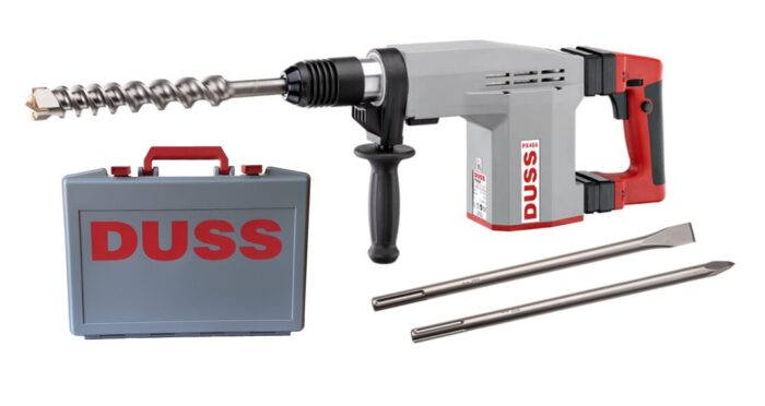 Duss Kombihammer PX 48 A Set SDS-Max inkl. Spitz- und Flachmeissel im Gerätekoffer