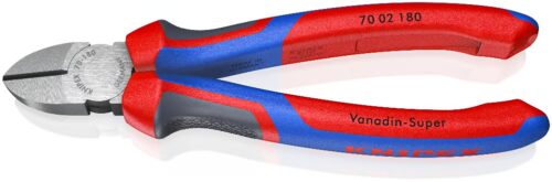 Seitenschneider von Knipex, 180 mm, Modell 7002180, für präzises Schneiden von Drähten und Kabeln