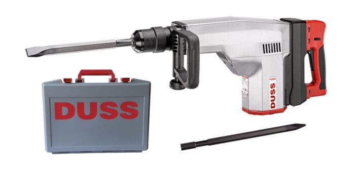 DUSS PK 300-A Abbruchhammer, inkl. Spitz- und Flachmeißel, Transportkoffer