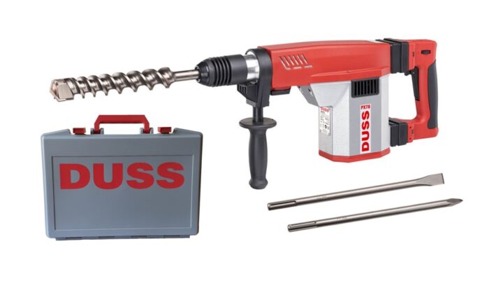 Duss Kombihammer PX 78 Set SDS-Max inkl. Spitz- und Flachmeissel im Transportkoffer
