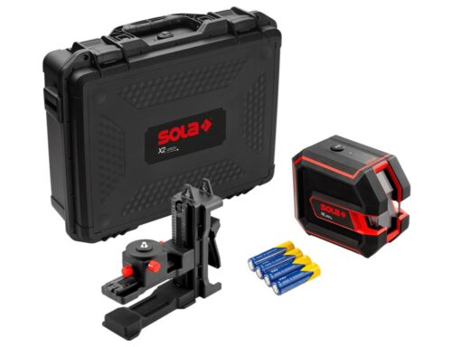 SOLA Kreuzlinienlaser X2 GREEN PROFESSIONAL – grünes Laserlicht für exakte Ausrichtungen.