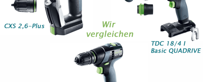 Festool Akku Bohrschrauber im vergleich