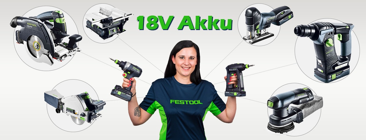 Festool 18V-Akku Geräte