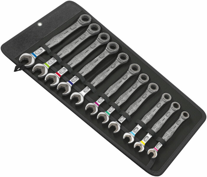 Wera 6000 Joker 11 Set 1: 11-teiliges Maul-Ringratschenschlüssel-Set mit innovativer Joker-Technologie für präzises Arbeiten und schnelle Ergebnisse.