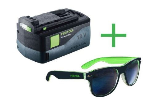 Festool Akku-Pack mit Festool Sonnenbrille