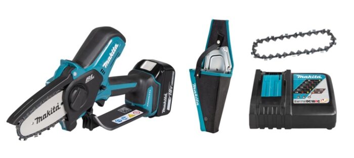 Makita Akku-Astsäge DUC101RF06 18V 3,0Ah mit Holster und Ersatzkette