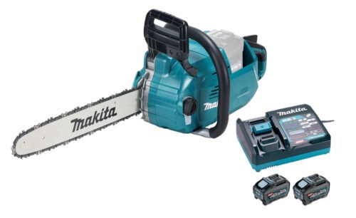 Makita Akku-Kettensäge UC012GT101 40V 5,0Ah – leistungsstark, kabellos, ideal für präzise Sägearbeiten.