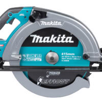 Leistungsstarke Makita XGT 40V max. Akku-Handkreissäge mit 158 mm Schnitttiefe, robuster Metall-Grundplatte, AWS-Schnittstelle und 45° Neigungswinkel. Ideal für Profis!