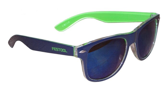 Festool-Sonnenbrille mit verspiegelten Gläsern und UV-Schutz