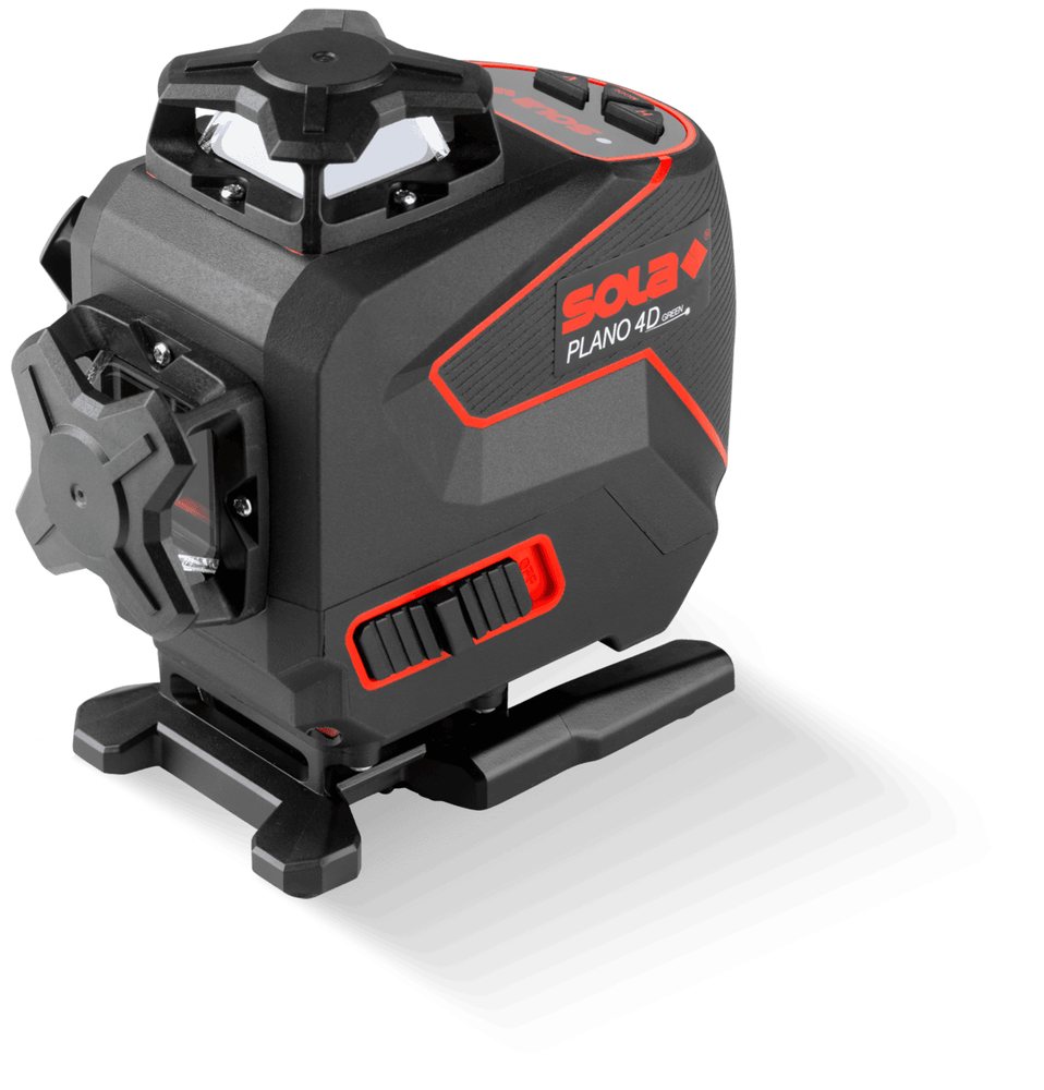 SOLA Linienlaser PLANO 4D GREEN – 360° Laser mit Wandhalterung für exakte Messungen.