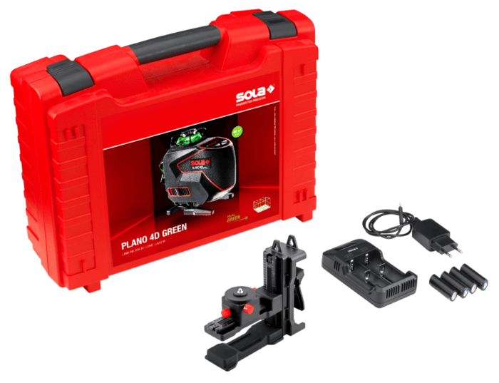 SOLA Linienlaser PLANO 4D GREEN mit Wandhalterung 71018001 – Bild 2