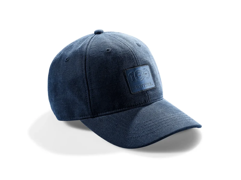 Festool Cap GC-FT4 100Y – dunkelblaue Jubiläums-Cap mit Kunstleder-Logo