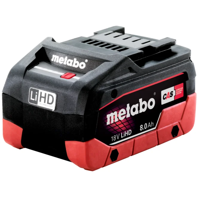 Metabo LiHD Akkupack 18V 8,0Ah – Leistungsstarker Akku für CAS-System