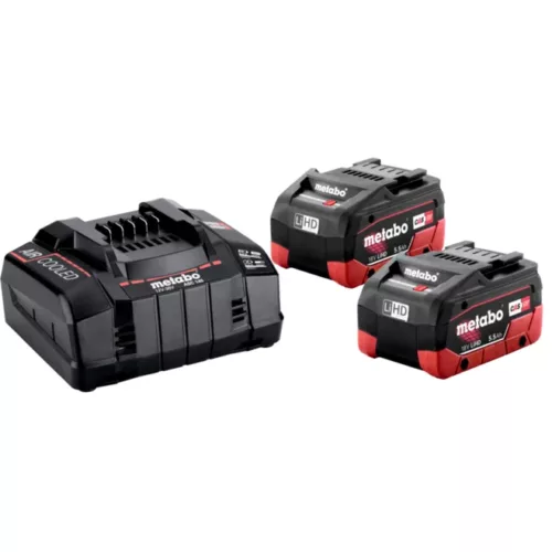 Metabo Basis-Set mit 2x 18V LiHD 5,5Ah Akkus und ASC 145 Schnellladegerät