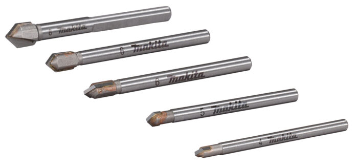 Makita Glas-/Fliesenbohrer-Set 5-tlg. Ø 4-8mm E-25410 – Bild 2