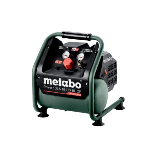 Metabo Akku-Kompressor Power 160-5 18 LTX BL OF – mobiler, ölfreier Brushless-Kompressor für Handwerk und Baustelle