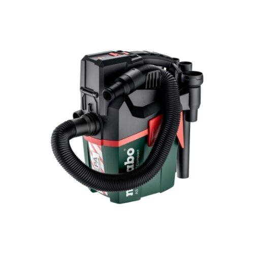 Metabo AS 18 HEPA PC Compact Akku-Sauger 18V mit HEPA-Filter und PressClean-System