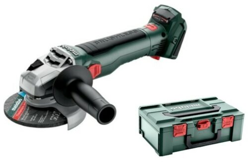 Metabo Akku-Winkelschleifer W 18 LT BL, inkl. Schutzhaube, Zusatzhandgriff und metaBOX, ohne Akku