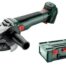 Metabo Akku-Winkelschleifer W 18 LT BL, inkl. Schutzhaube, Zusatzhandgriff und metaBOX, ohne Akku