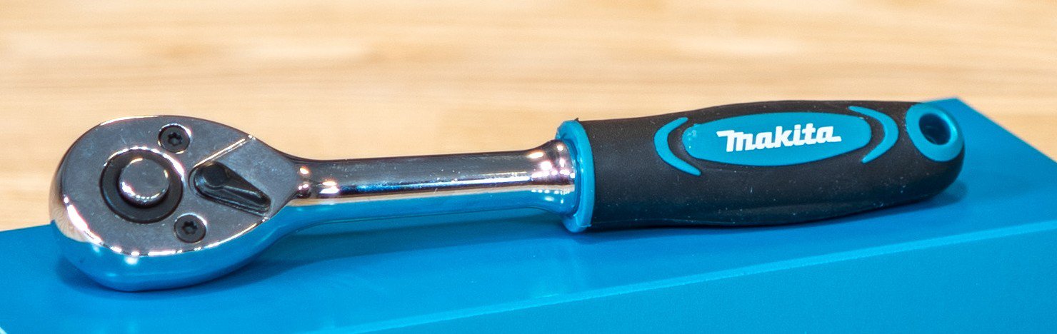 Makita 1/4″ Ratsche mit Stecknuss-Set 6, 8, 10 & 13 mm – Bild 2