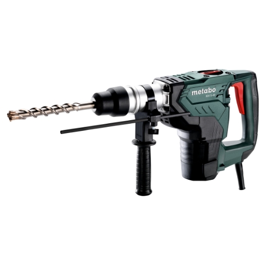 Metabo Kombihammer KH 5-40 mit robustem Aluminiumgehäuse und Sicherheitskupplung – Profiwerkzeug zum Hammerbohren und Meißeln.