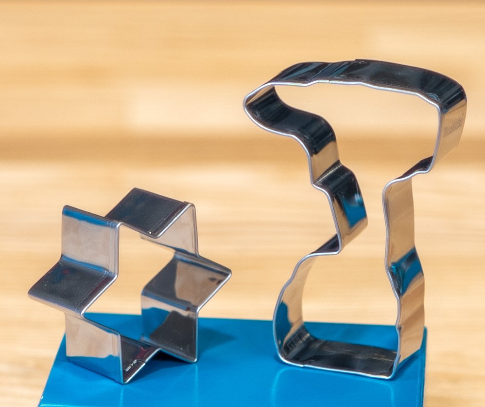 Makita Keksausstecher 2-teilig aus Edelstahl für Kekse und Plätzchen