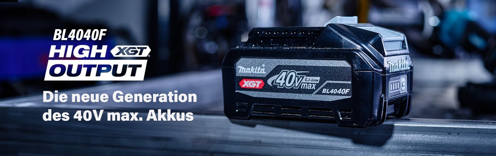 Makita 40V Akku Tabless BL4040F XGT Makita Tabless Akku XGT