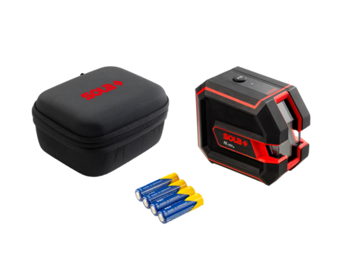 SOLA X2 GREEN Kreuzlinienlaser mit grünen Laserlinien und Tasche