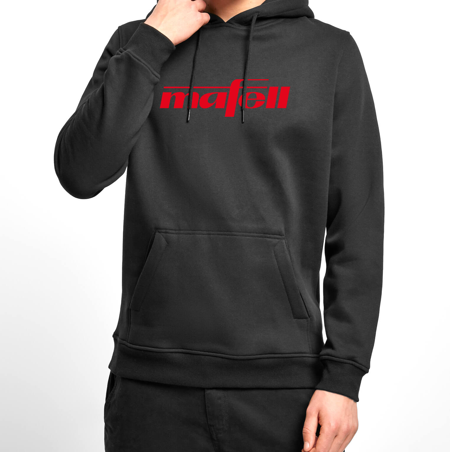 Mafell Kapuzenpullover BB011-M-BK-L Größe L – Hoody schwarz mit Logo – Bild 2