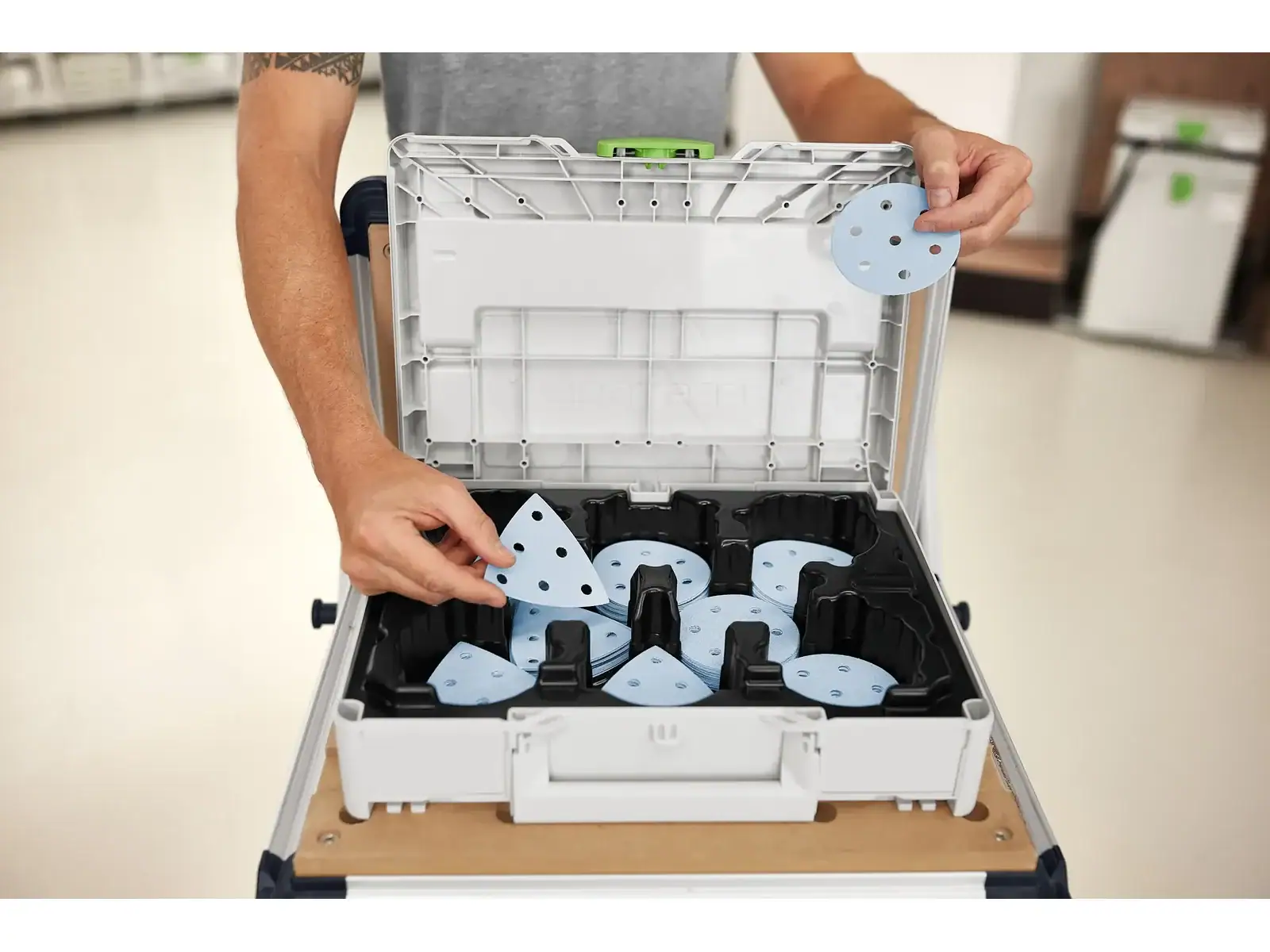 Festool Schleifmittel-Systainer³ D90/V93 GR SYS 578196 – Granat Schleifmittel Set – Bild 2