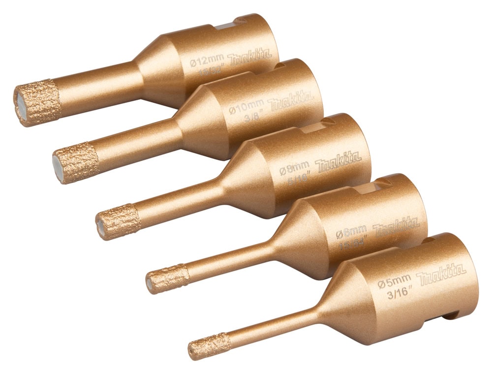 Makita Diamant-Hohlbohrkronen-Set M14 5-tlg. D-82812 für Winkelschleifer