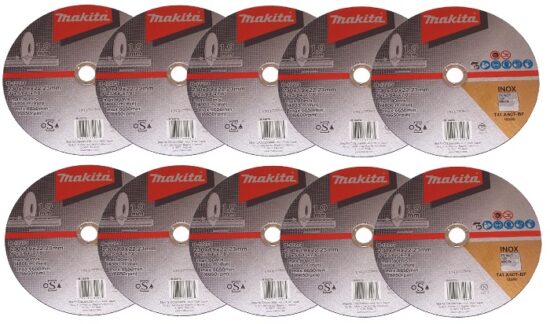 Makita 10x Trennscheibe 230 x 1,9 x 22,23 mm für Edelstahl (INOX)