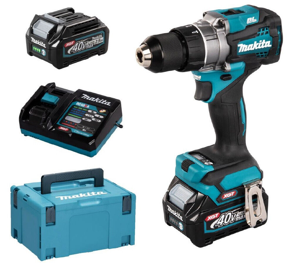 Makita DF001GD201 Akku-Bohrschrauber 40V 2,5Ah mit 140Nm