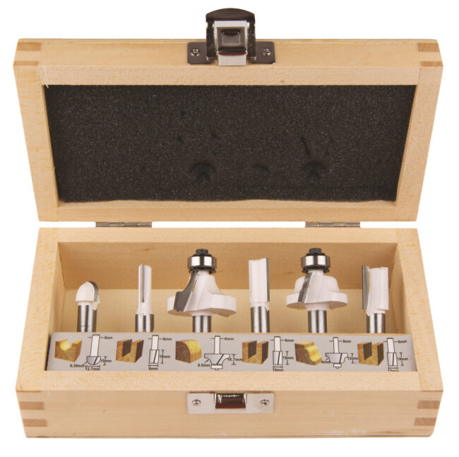 Makita Fräser‑Set D‑53540, 6 Stk., 8 mm Schaft