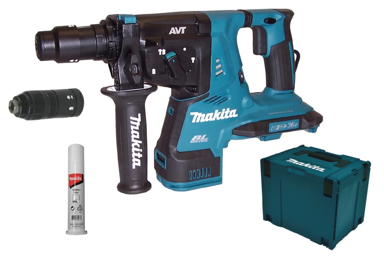 Makita Akku-Kombihammer DHR281ZJ 2x 18V Sologerät im Makpac DHR281