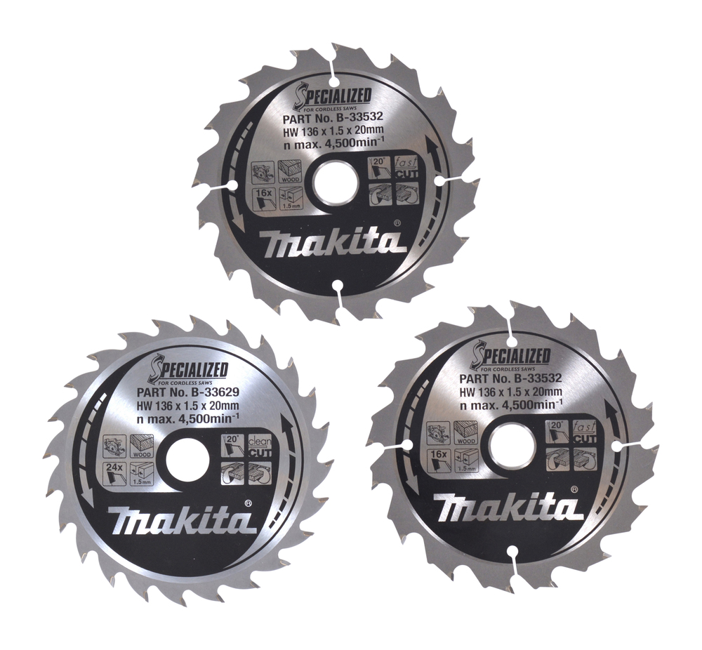 Makita-3x-S-geblatt-136x20mm-2x16-Zahn-1x24-Zahn