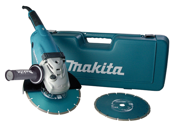 Makita Winkelschleifer GA9020RFK3 230mm inkl. 2x Diamak Diamantscheibe Koffer