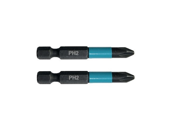 Makita 2x Bit PH2 Impact Black 50mm B-63725