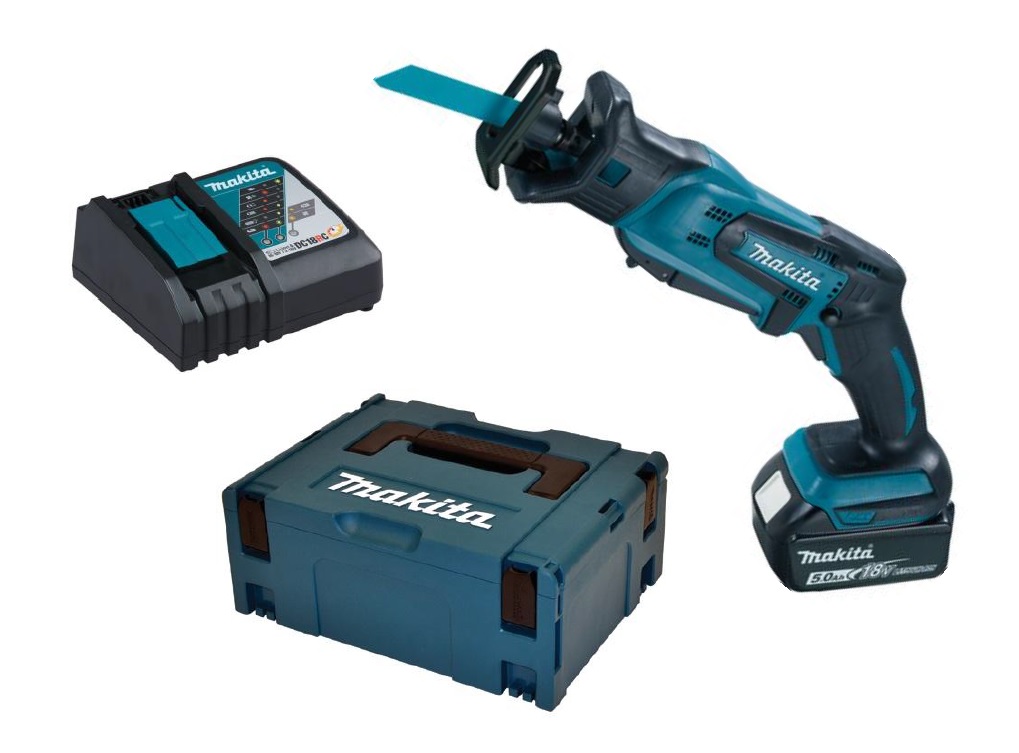 Makita DJR183RT1J Akku-Reciprosäge 18V 5,0Ah