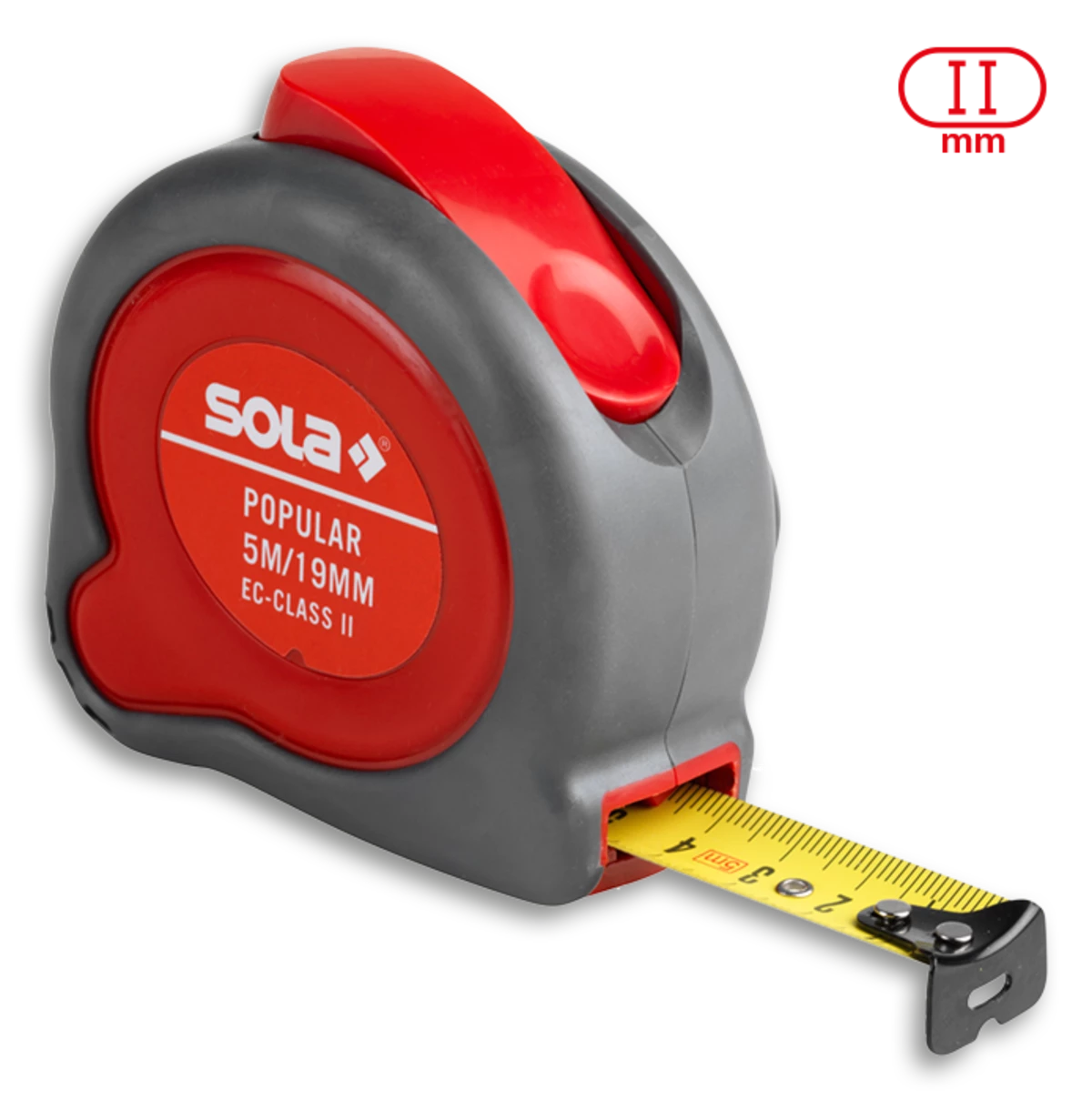 SOLA Rollmeter POPULAR 3m x 13mm -50024201 Maßband