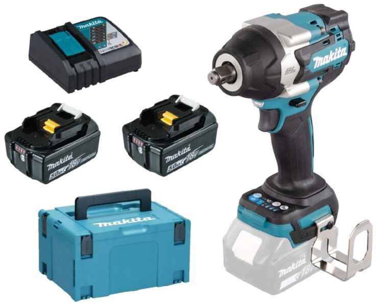 Makita Akku-Schlagschrauber DTW700RTJ 18V mit 5,0Ah – leistungsstark und effizient.