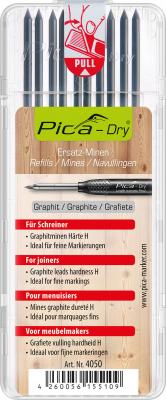 Pica-Dry Graphit-Mine Speziell für Schreiner in Spezialhärte H - 4050