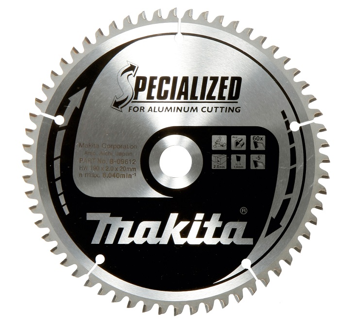 Makita Sägeblatt 160x 20mm 60 Zahn für Aluminium