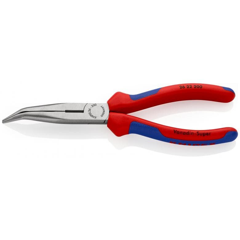 Knipex Flachrundzange mit Schneide Storchschnabelzange - 26 22 200