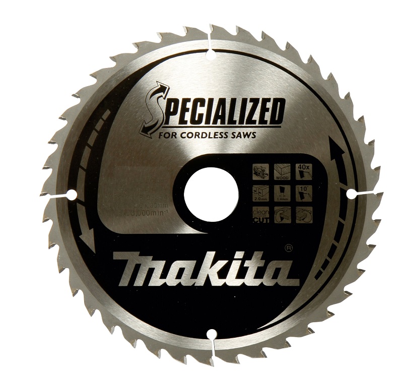 Makita Sägeblatt 165x 20mm 40 Zahn für Akku-Handkreissäge B-32960